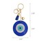 Wrapables Crystal Bling Key Chain Keyring Car Purse Handbag Pendant Charm, Blue Evil Eye